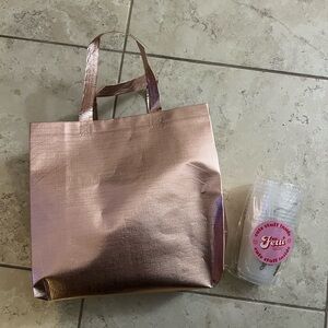 She Said Yes! (12 Cups) & Metallic Pink Tote Bag